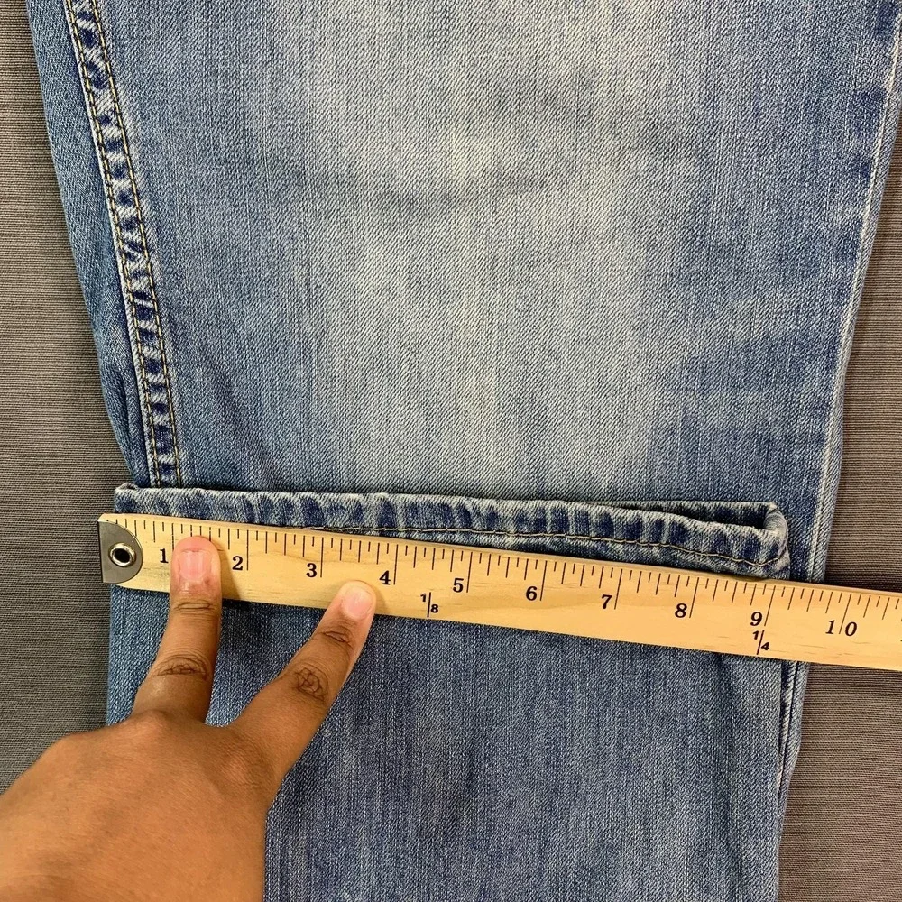 Levis 559 Jeans Mens 40x31 Blue Denim Relaxed Straight Leg Light‎ Wash Faded